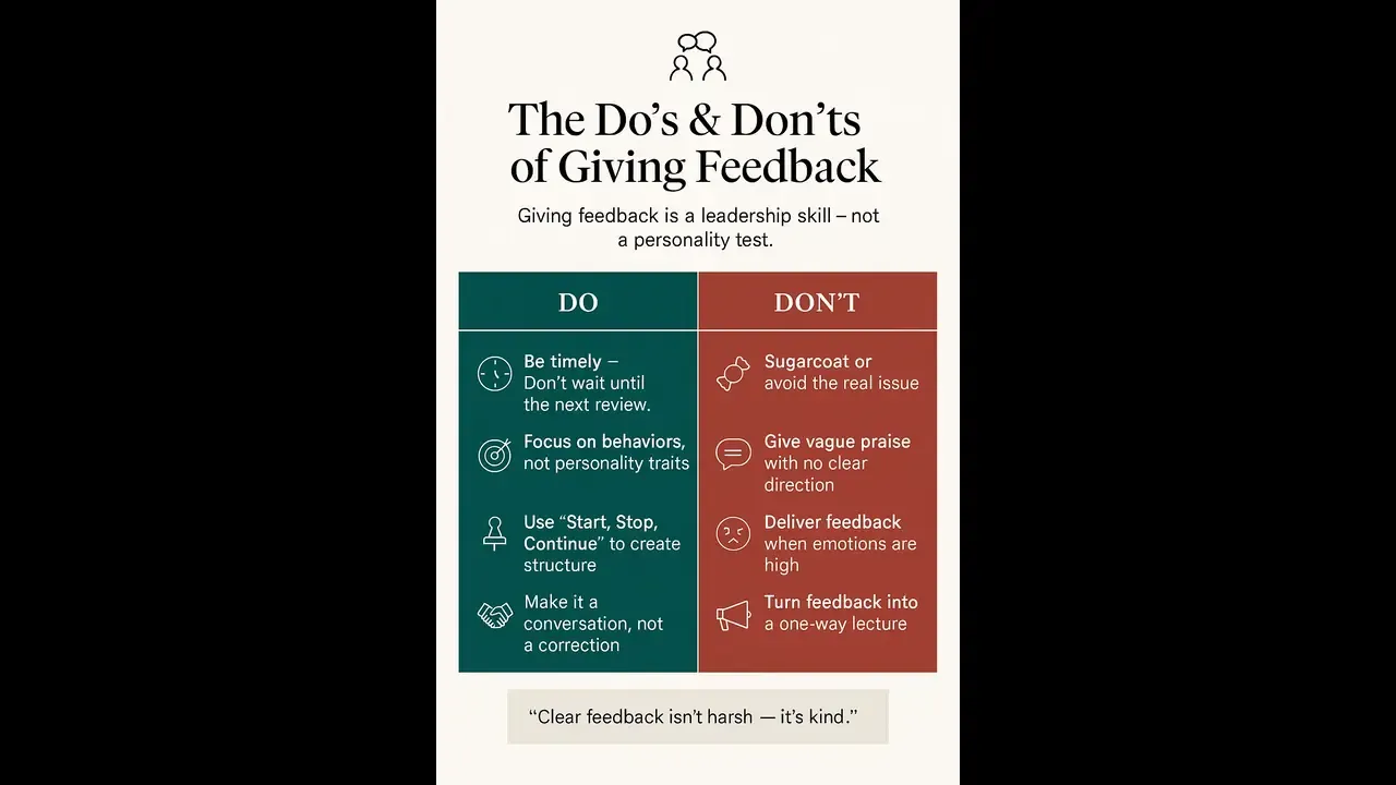 Giving Constructive Feedback: A Leader’s Guide to Building Engagement